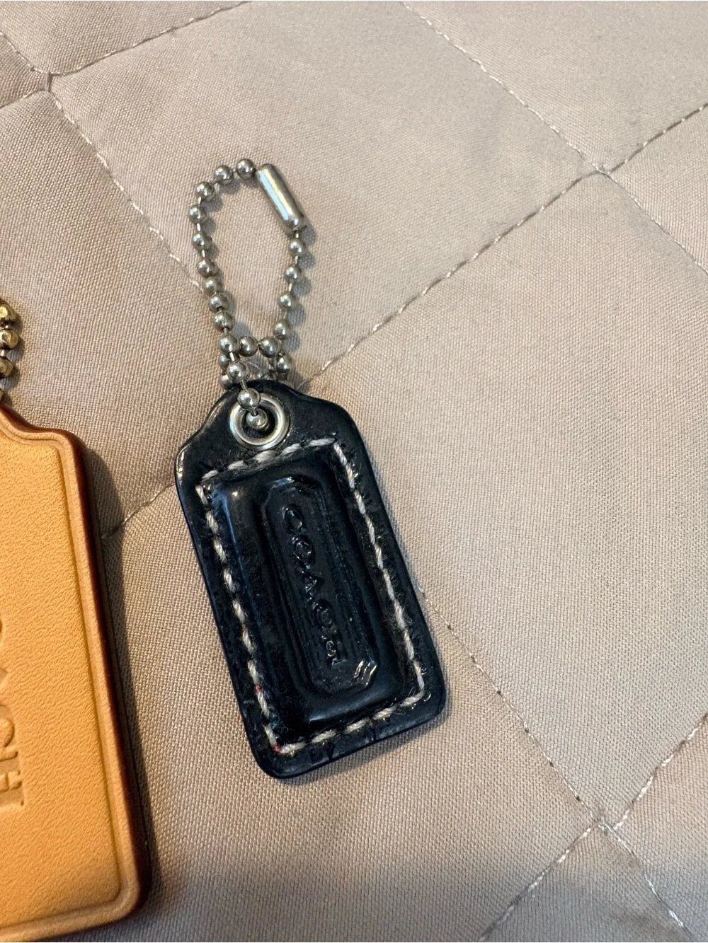 Lot of 6 Authentic Coach Leather Replacement Hangtags